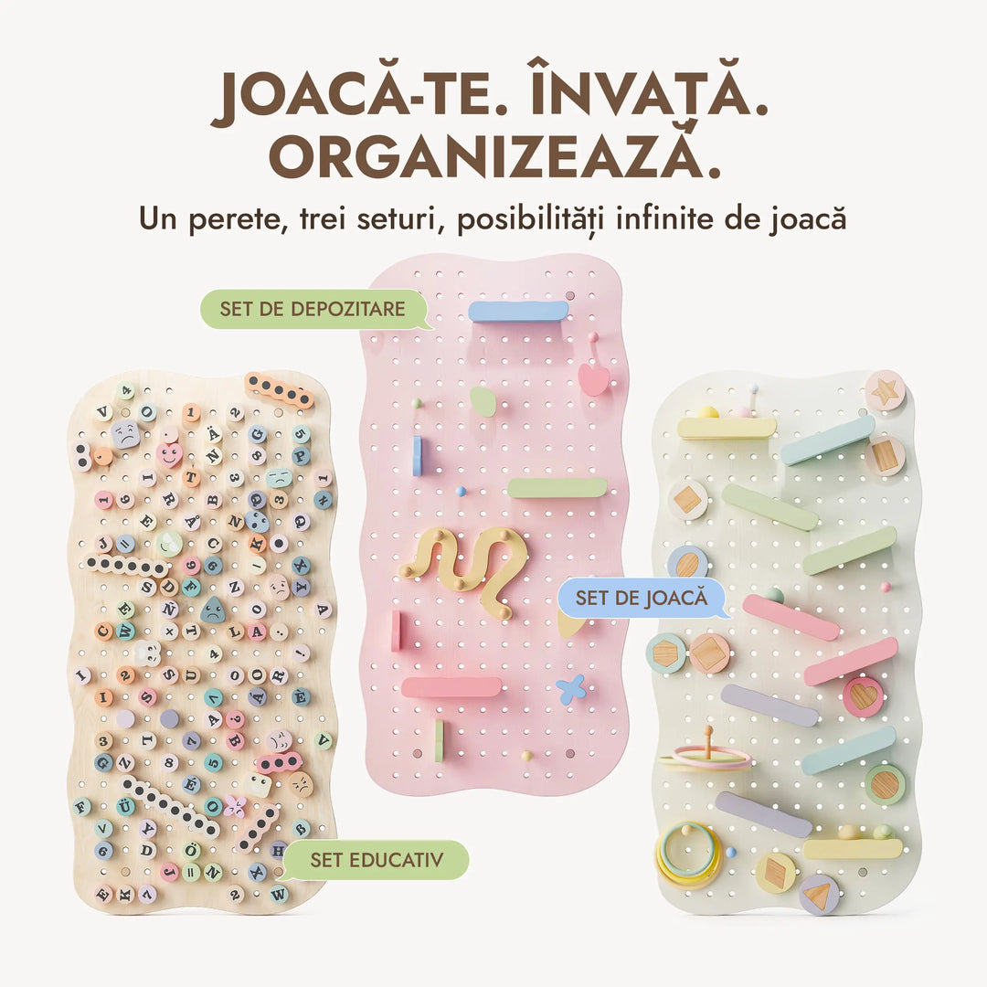 Pegboard din lemn pentru camera copiilor — GoodevasBoard