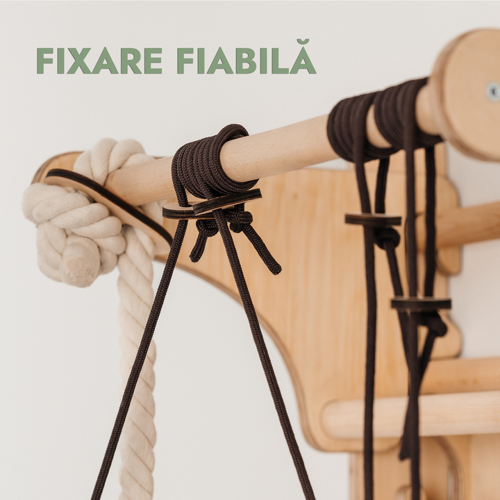 7in1 Spalier de gimnastică/scară de cățărat pentru copii + Set cu leagăn + Umelecký doplnok