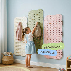 Pegboard din lemn pentru camera copiilor — GoodevasBoard