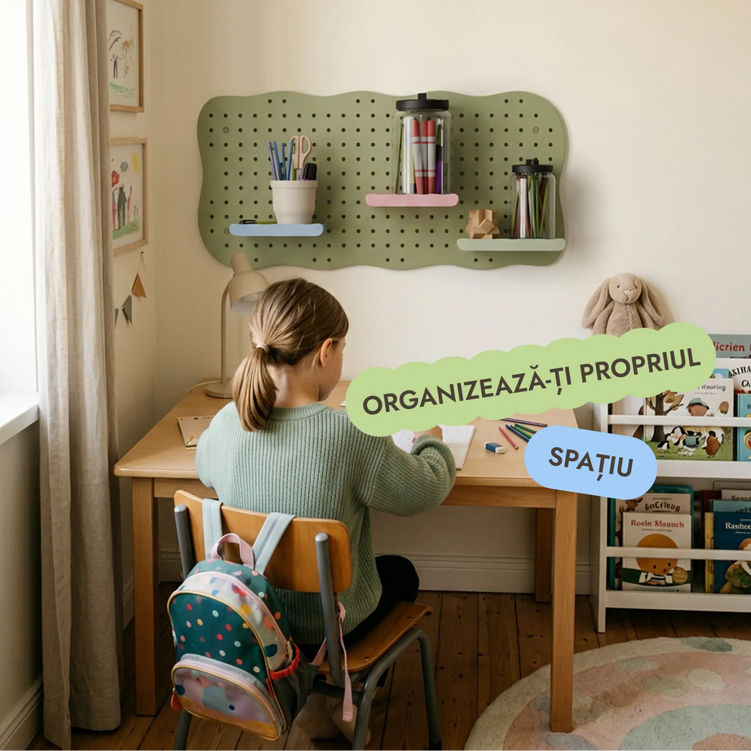 Pegboard din lemn pentru camera copiilor — GoodevasBoard