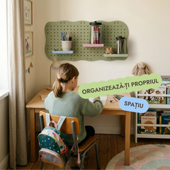Pegboard din lemn pentru camera copiilor — GoodevasBoard