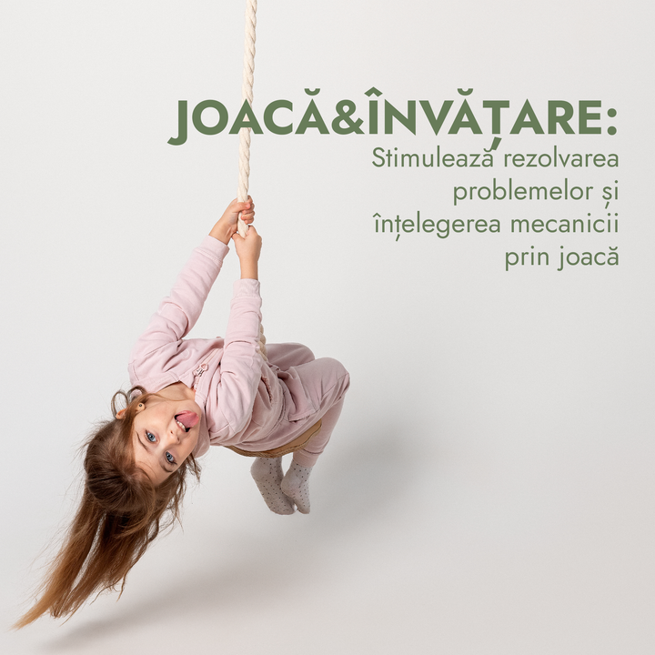 Set 3 în 1 cu leagăn și jucării de cățărare: scară din frânghie, inele de gimnastică și leagăn cu disc